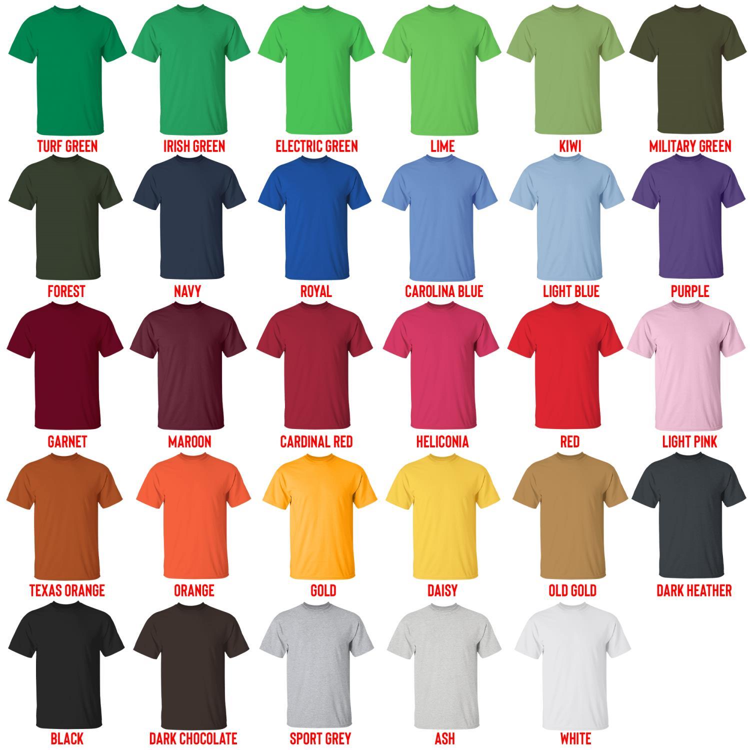 t shirt color chart - Smiling Friends Shop