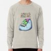 ssrcolightweight sweatshirtmensoatmeal heatherfrontsquare productx1000 bgf8f8f8 23 - Smiling Friends Shop