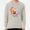 ssrcolightweight sweatshirtmensoatmeal heatherfrontsquare productx1000 bgf8f8f8 29 - Smiling Friends Shop